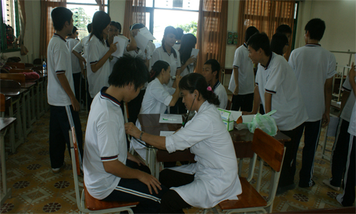 Công tác y tế học đường tại trường Trần Nguyên Hãn